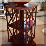 F09. Grange Furniture revolving bookcase 33”h x 16”w x 16”d